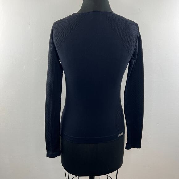 NORTH FACE Under Layer Vaporwick Black Long Sleeve Pullover Shirt Size S Small - Picture 5 of 8